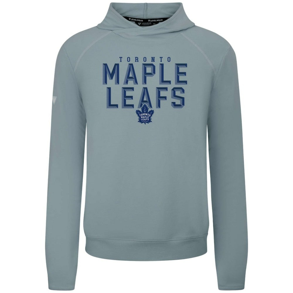 Toronto Maple Leafs Levelwear Mandate Carve Tri-Blend Pullover Hoodie Gray