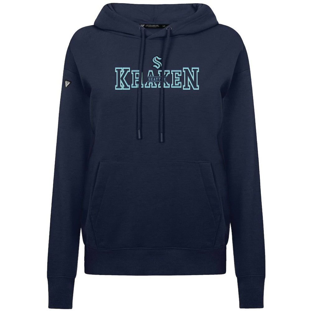 Seattle Kraken Levelwear Women's Adorn Journey Pullover Hoodie Navy