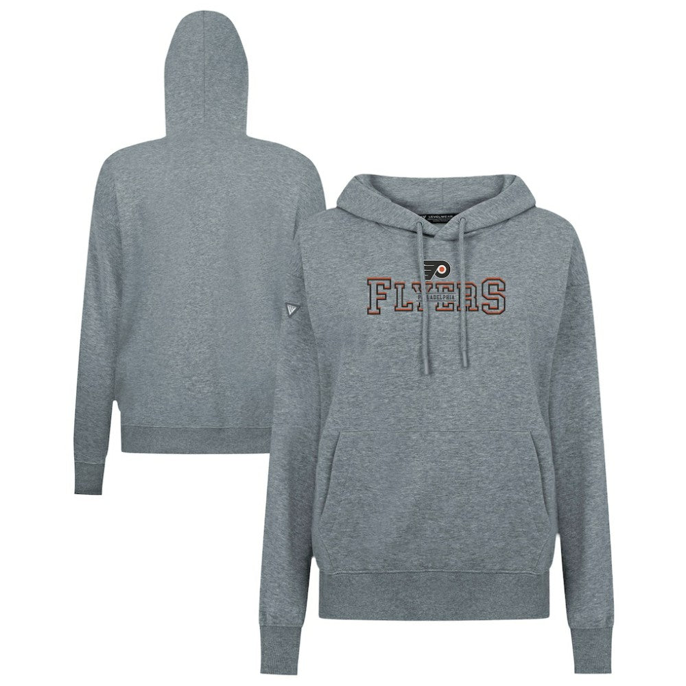 Philadelphia Flyers Levelwear Women's Adorn Journey Pullover Hoodie Gray