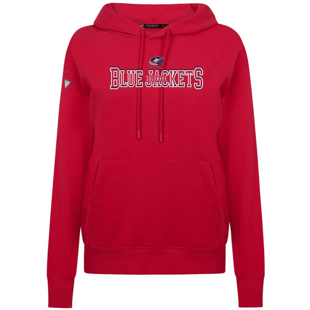 Columbus Blue Jackets Levelwear Women's Adorn Journey Pullover Hoodie Red