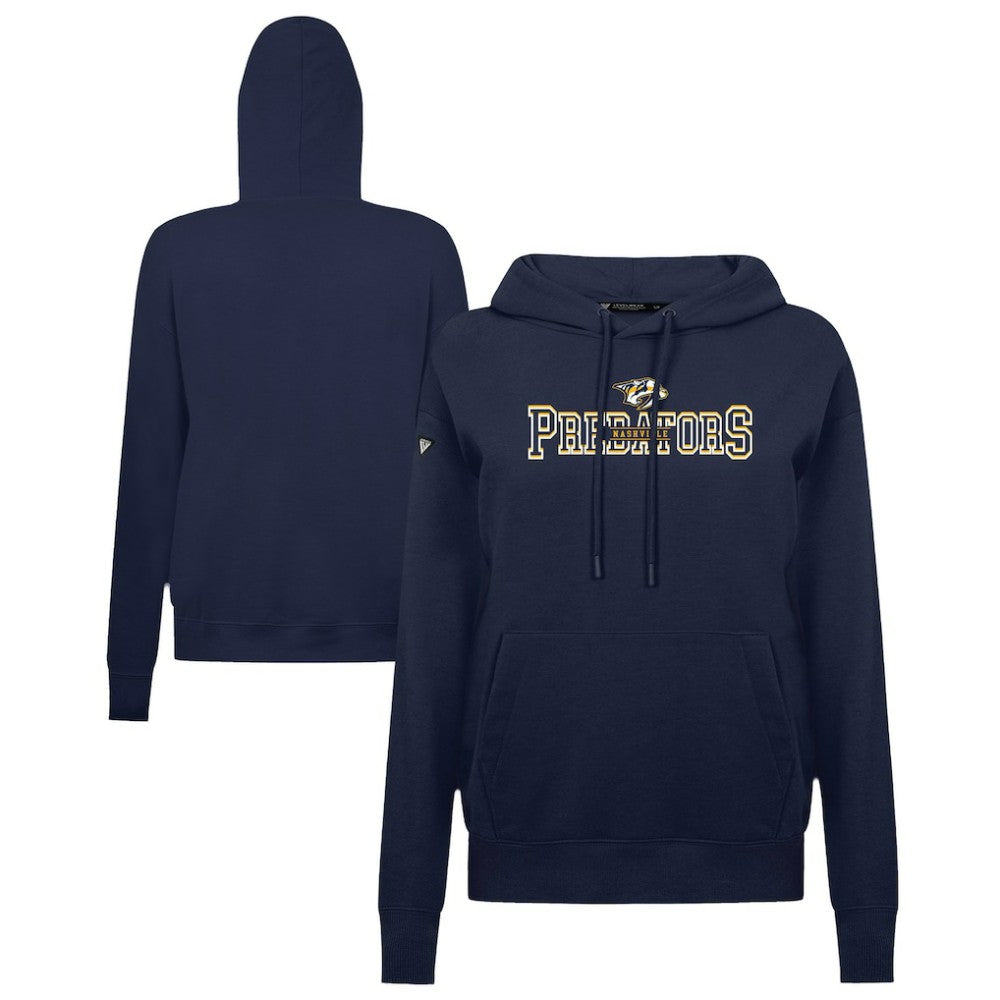 Nashville Predators Levelwear Women's Adorn Journey Pullover Hoodie Navy