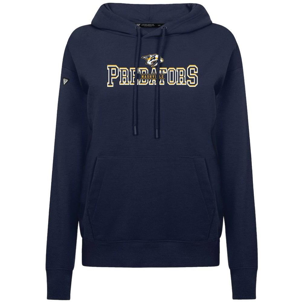 Nashville Predators Levelwear Women's Adorn Journey Pullover Hoodie Navy