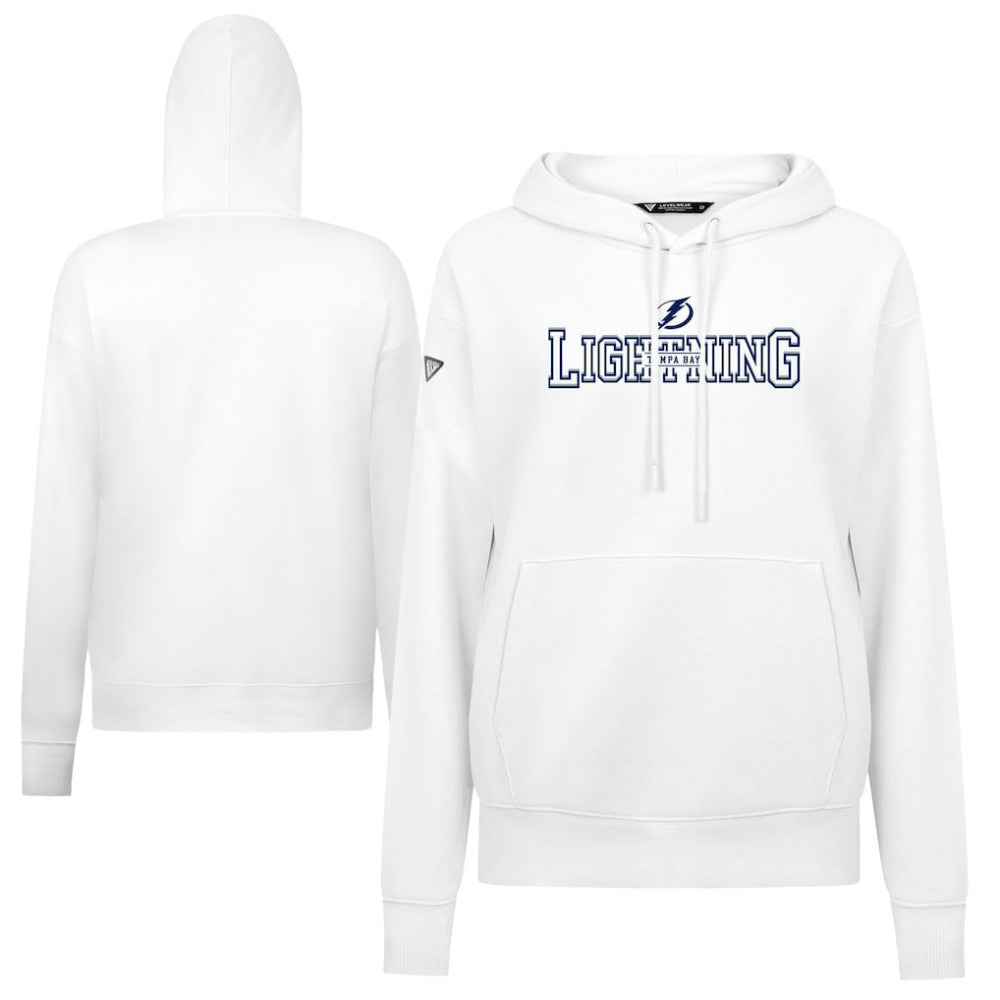 Tampa Bay Lightning Levelwear Women's Adorn Journey Pullover Hoodie White