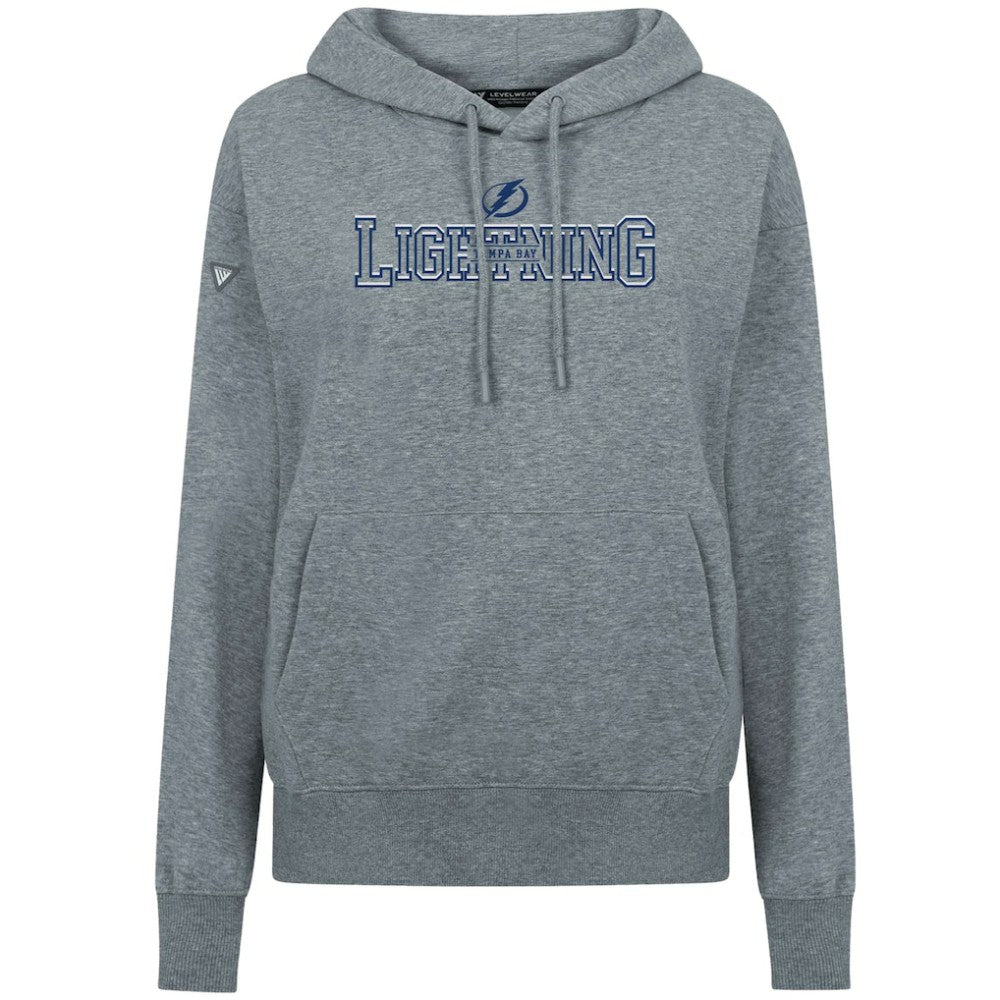 Tampa Bay Lightning Levelwear Women's Adorn Journey Pullover Hoodie Gray
