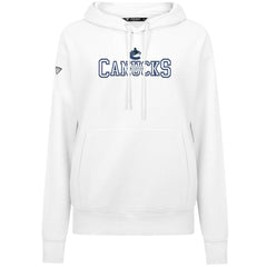 Vancouver Canucks Levelwear Women's Adorn Journey Pullover Hoodie White