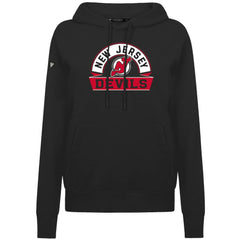 New Jersey Devils Levelwear Women's Adorn Banner Arch Pullover Hoodie Black