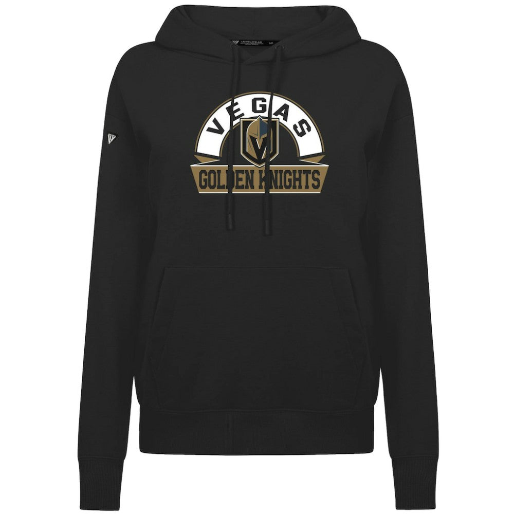 Vegas Golden Knights Levelwear Women's Adorn Banner Arch Pullover Hoodie Black