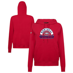 Montreal Canadiens Levelwear Women's Adorn Banner Arch Pullover Hoodie Red