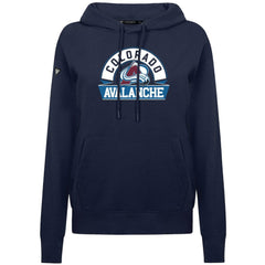 Colorado Avalanche Levelwear Women's Adorn Banner Arch Pullover Hoodie Navy