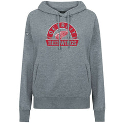 Detroit Red Wings Levelwear Women's Adorn Banner Arch Pullover Hoodie Gray