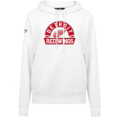 Detroit Red Wings Levelwear Women's Adorn Banner Arch Pullover Hoodie White