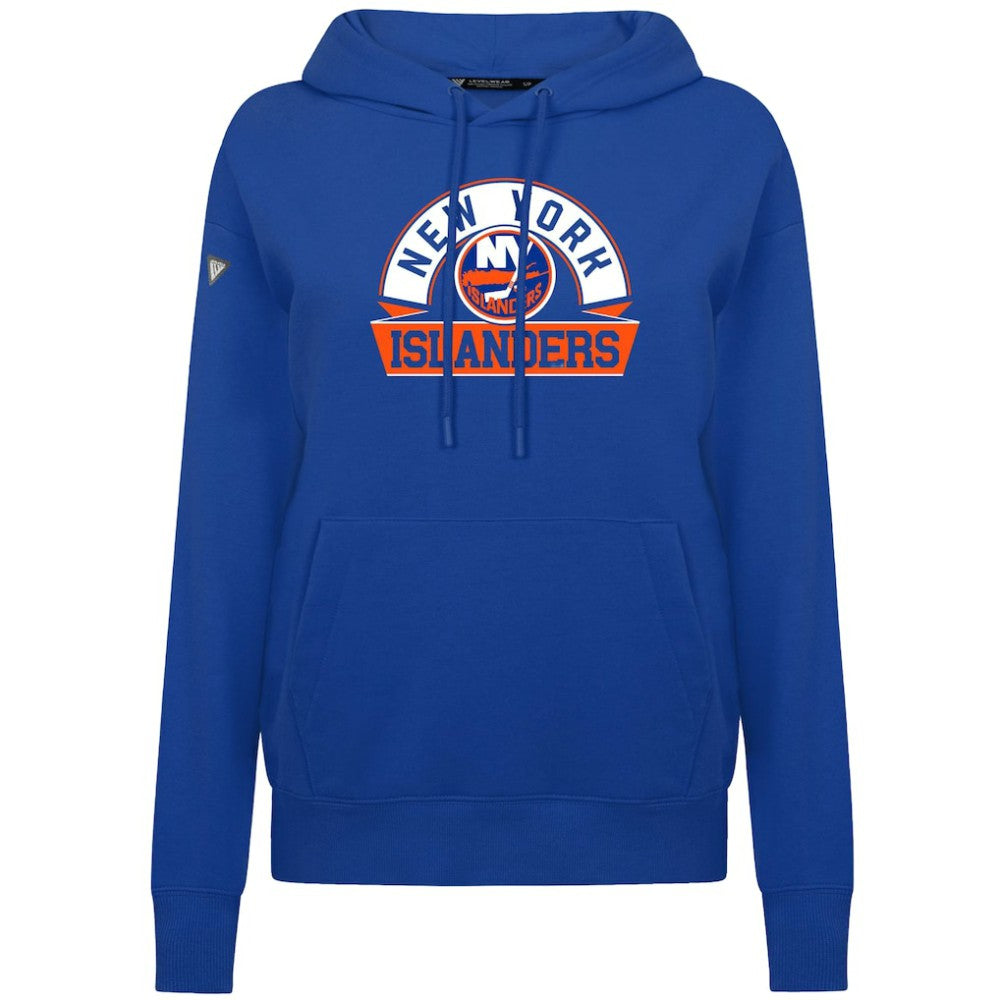 New York Islanders Levelwear Women's Adorn Banner Arch Pullover Hoodie Royal