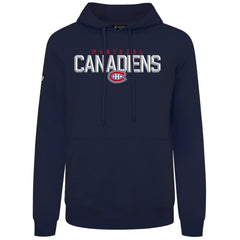 Montreal Canadiens Levelwear Podium Carve Pullover Hoodie Navy