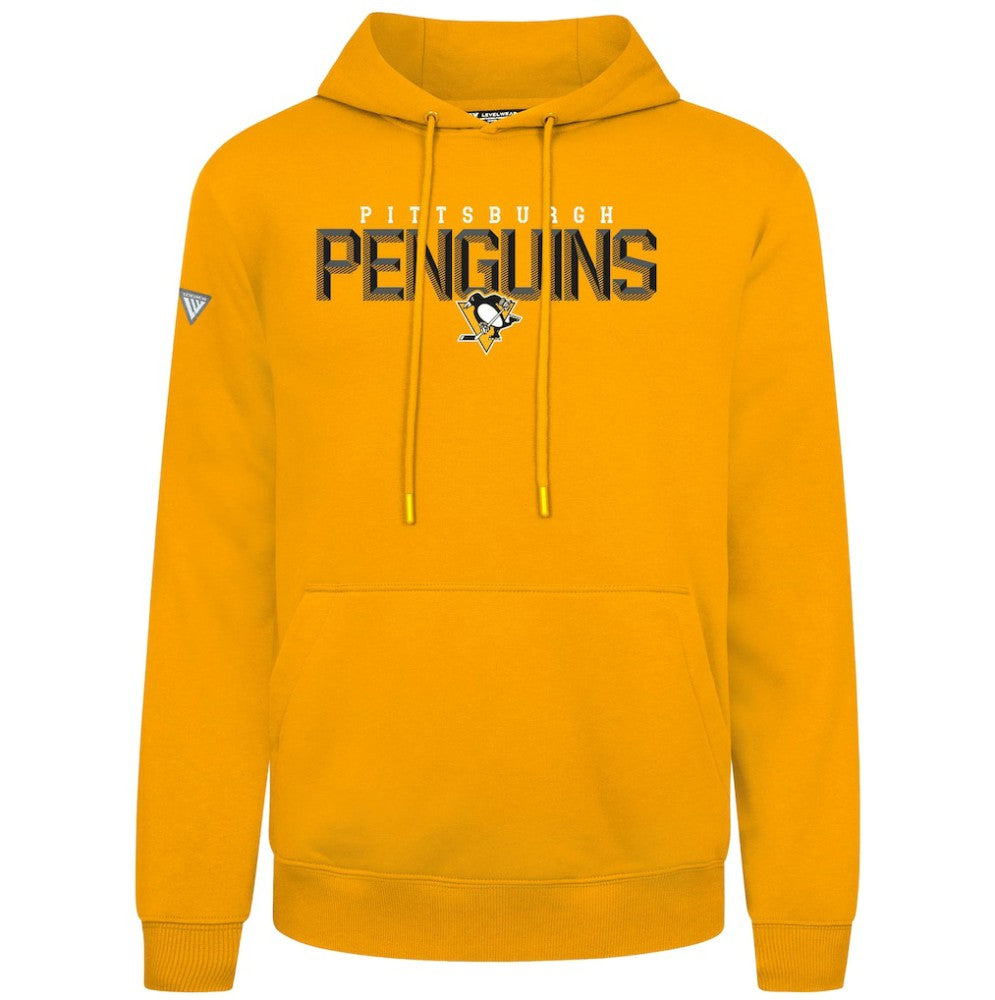 Pittsburgh Penguins Levelwear Podium Carve Pullover Hoodie Gold