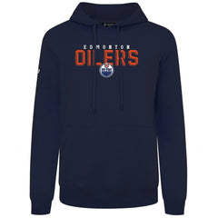 Edmonton Oilers Levelwear Podium Carve Pullover Hoodie Navy
