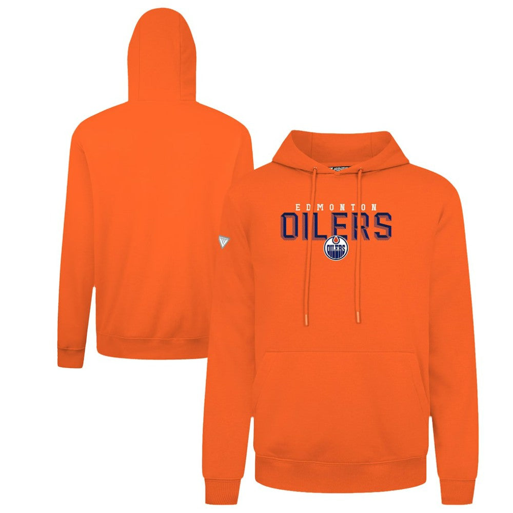 Edmonton Oilers Levelwear Podium Carve Pullover Hoodie Orange