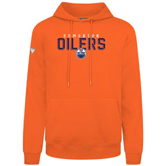 Edmonton Oilers Levelwear Podium Carve Pullover Hoodie Orange