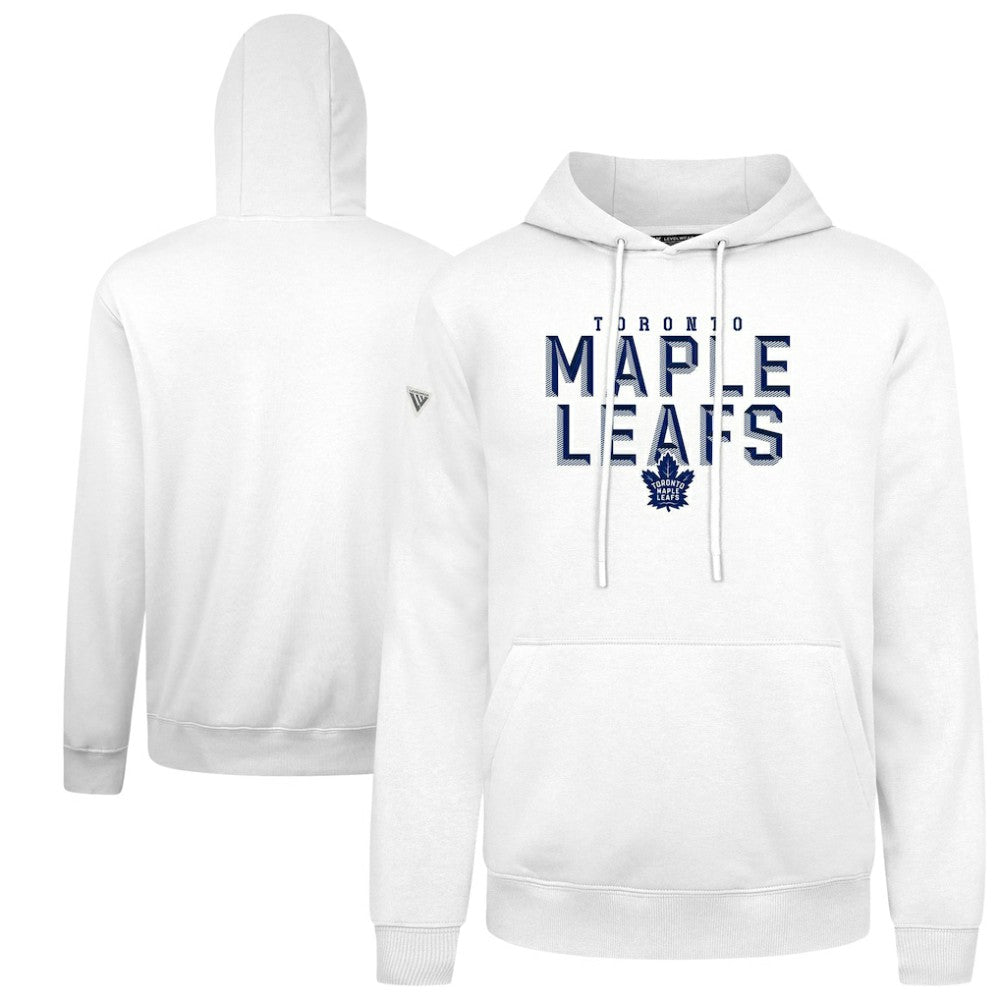 Toronto Maple Leafs Levelwear Podium Carve Pullover Hoodie White
