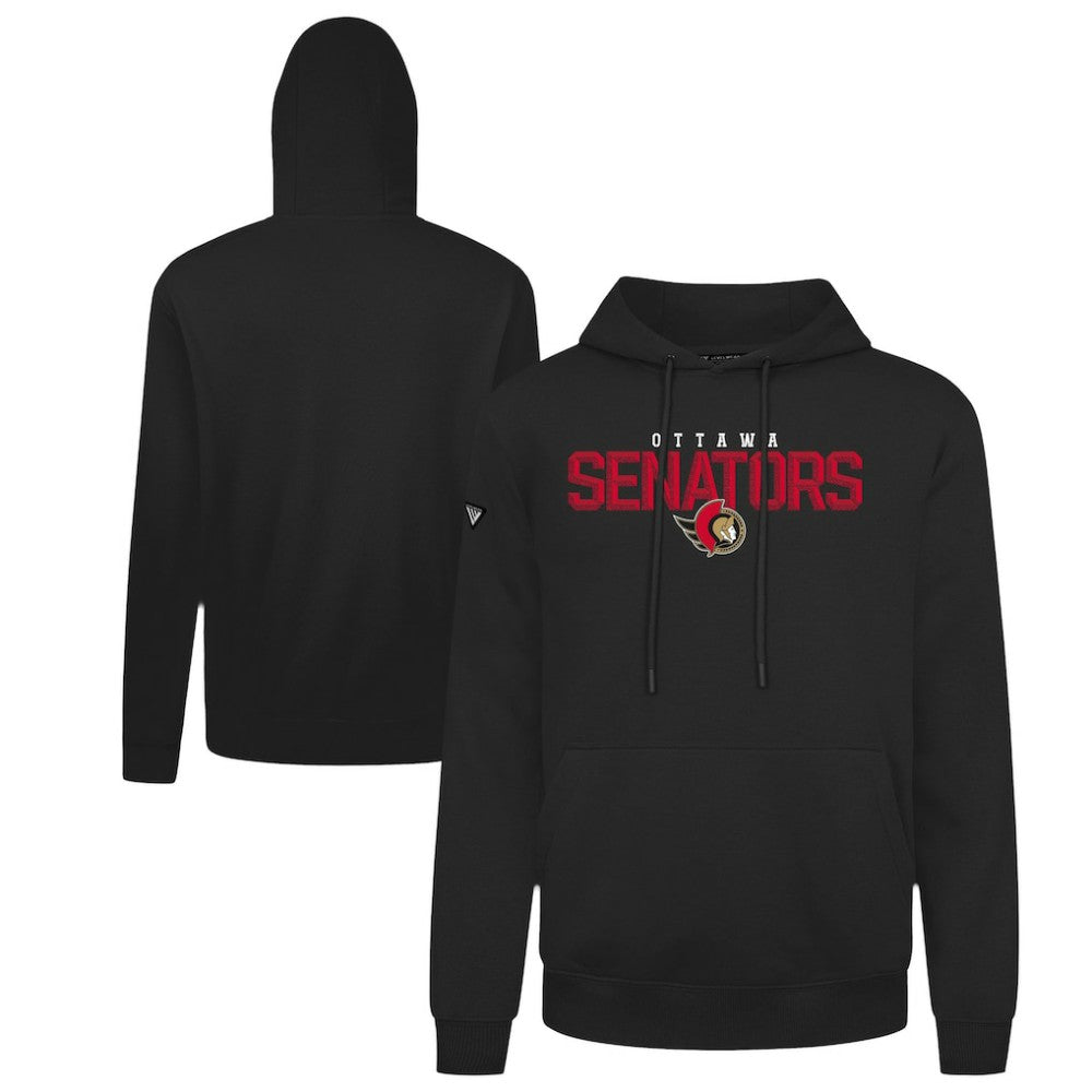 Ottawa Senators Levelwear Podium Carve Pullover Hoodie Black