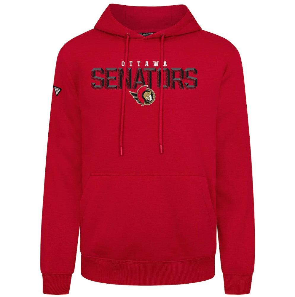 Ottawa Senators Levelwear Podium Carve Pullover Hoodie Red