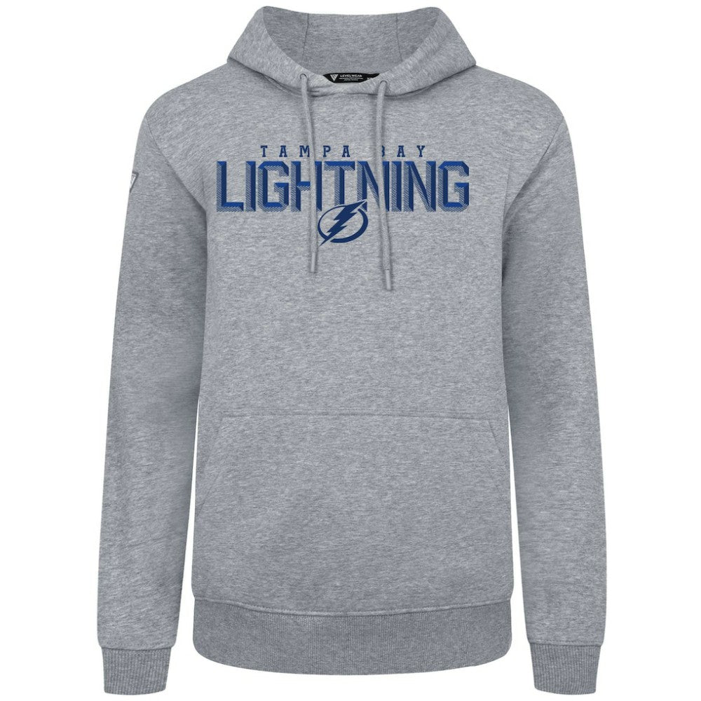 Tampa Bay Lightning Levelwear Podium Carve Pullover Hoodie Gray