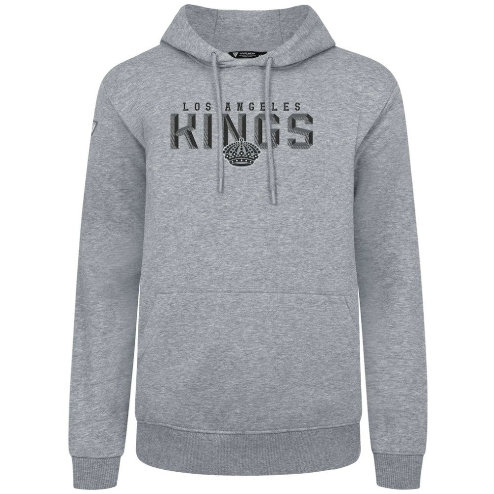 Los Angeles Kings Levelwear Podium Carve Pullover Hoodie Gray