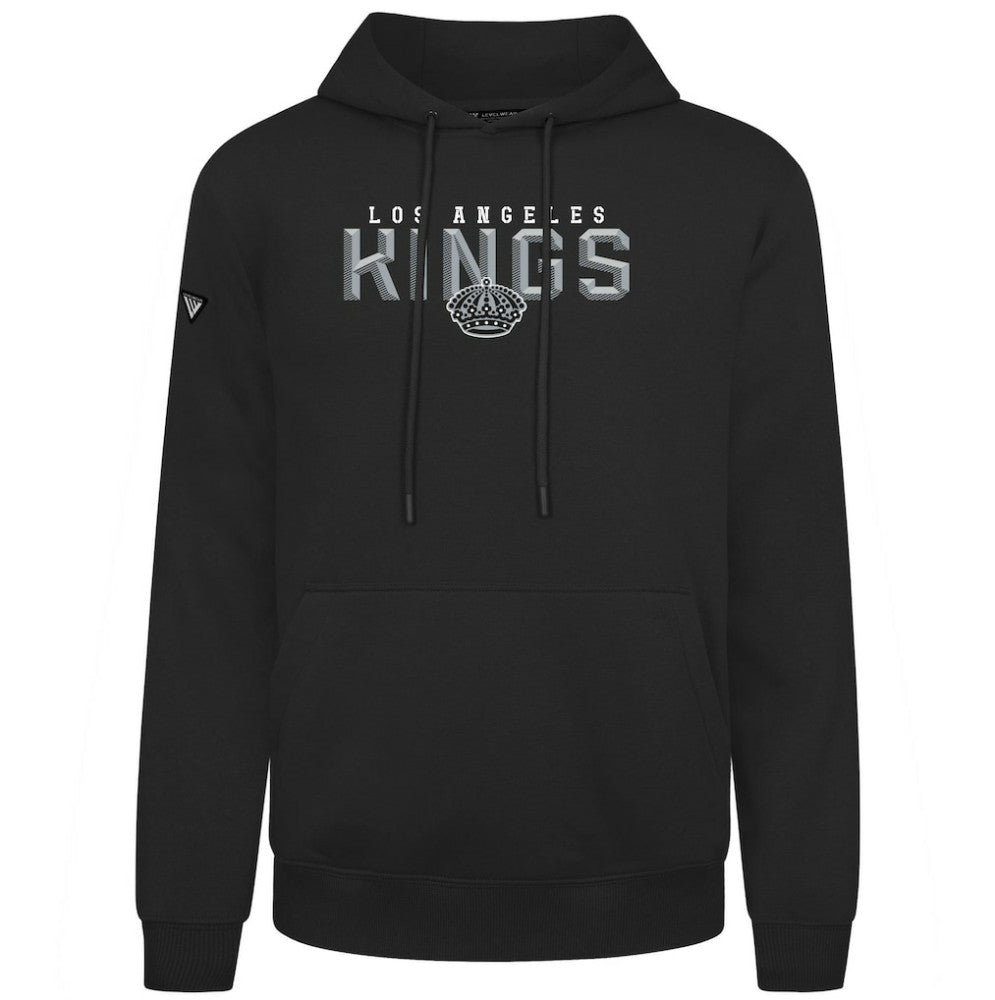 Los Angeles Kings Levelwear Podium Carve Pullover Hoodie Black