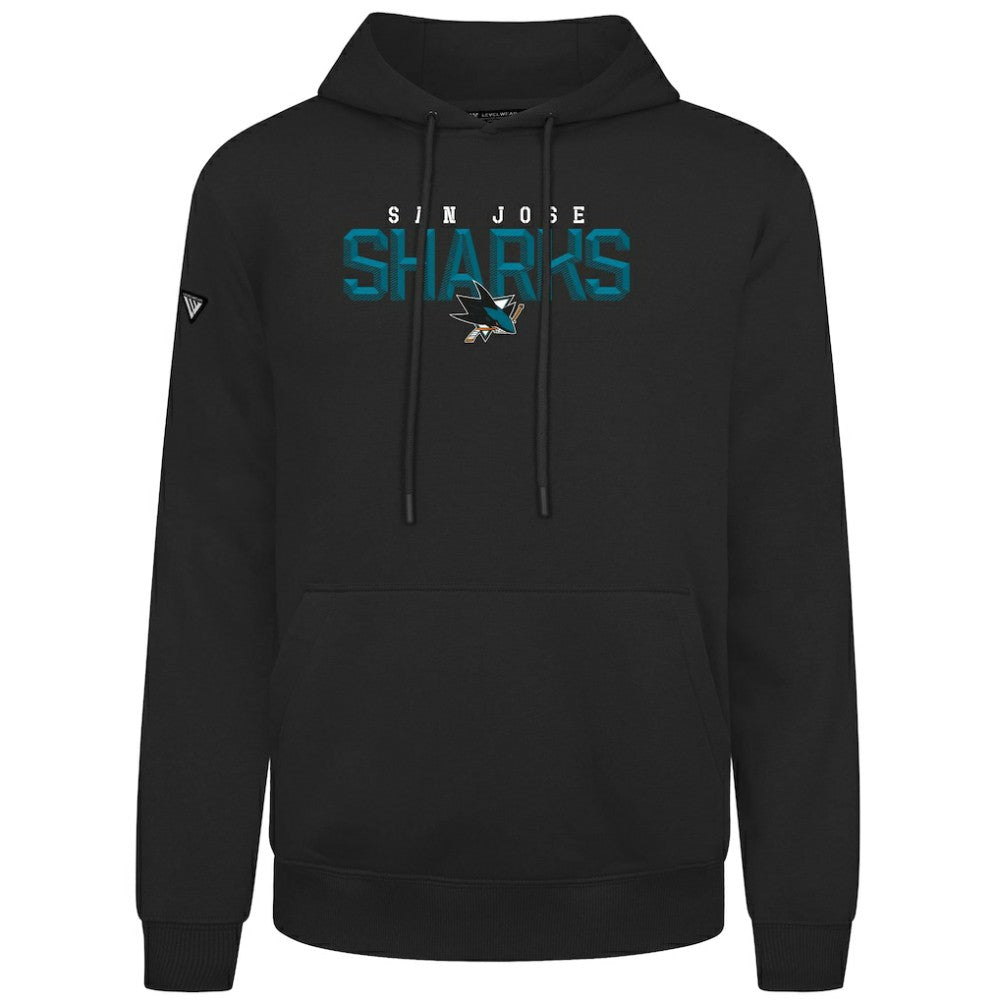 San Jose Sharks Levelwear Podium Carve Pullover Hoodie Black