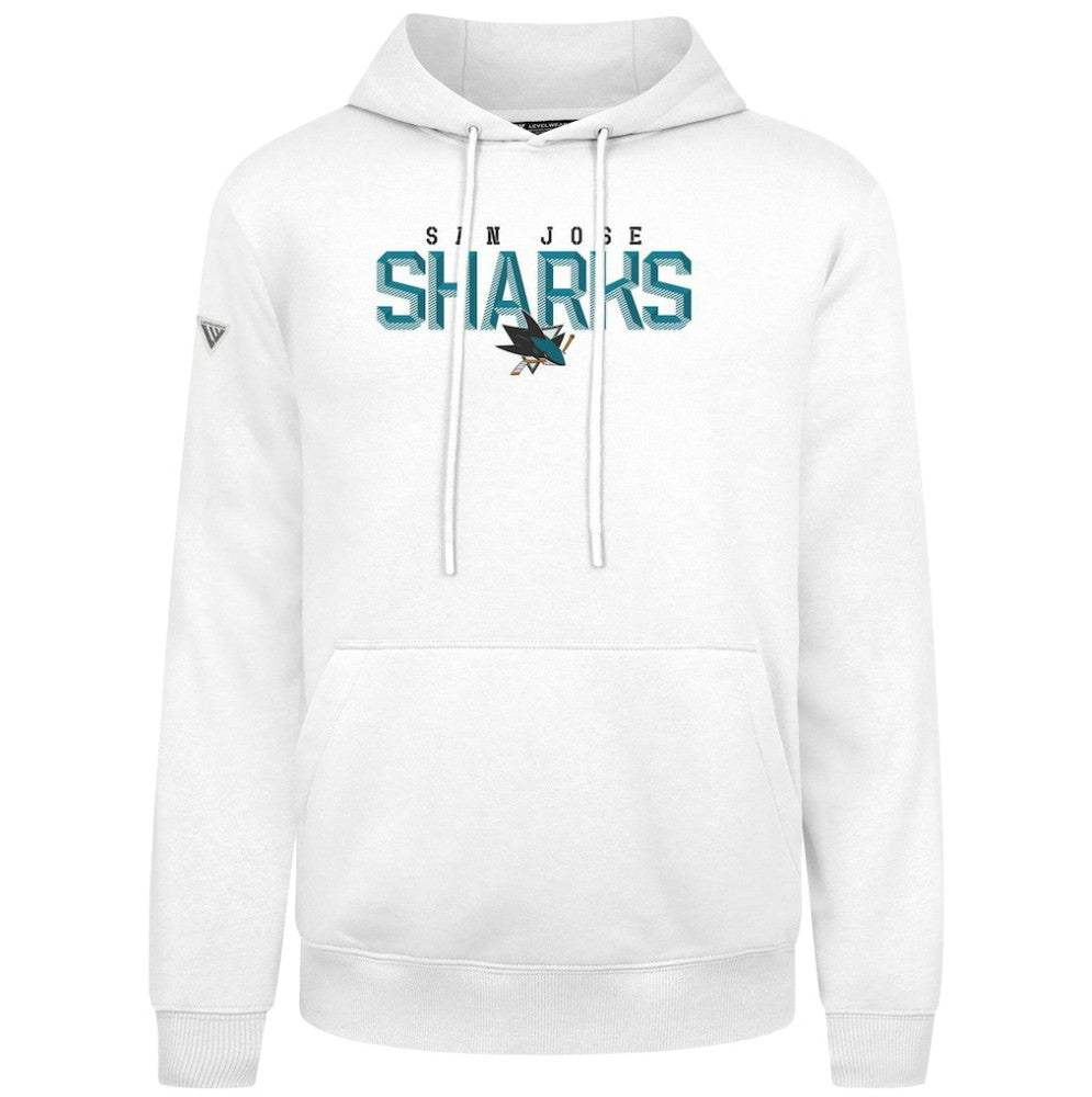 San Jose Sharks Levelwear Podium Carve Pullover Hoodie White