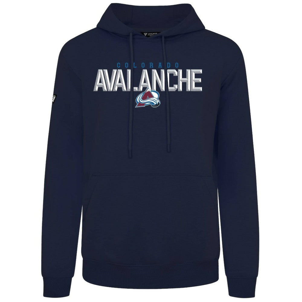 Colorado Avalanche Levelwear Podium Carve Pullover Hoodie Navy