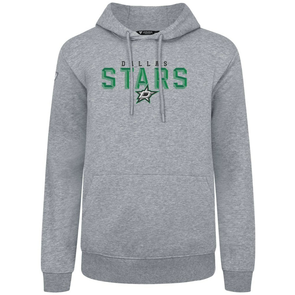 Dallas Stars Levelwear Podium Carve Pullover Hoodie Gray