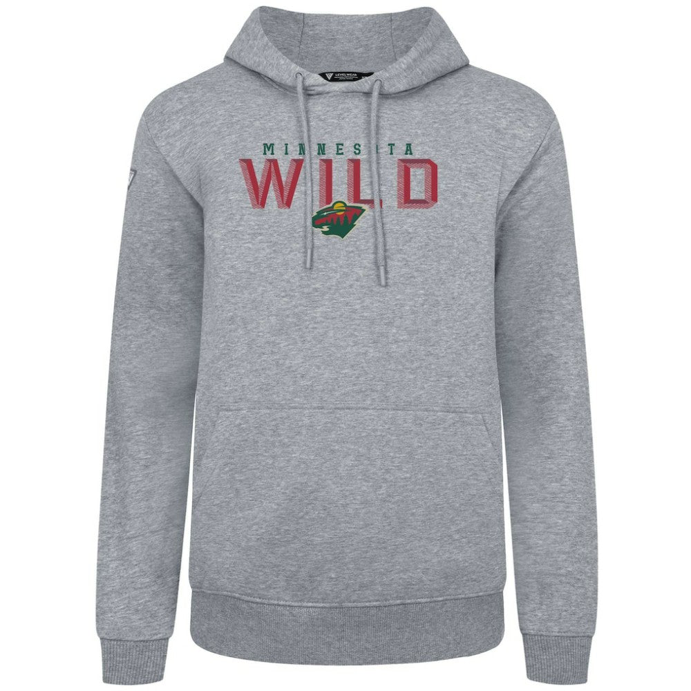 Minnesota Wild Levelwear Podium Carve Pullover Hoodie Gray