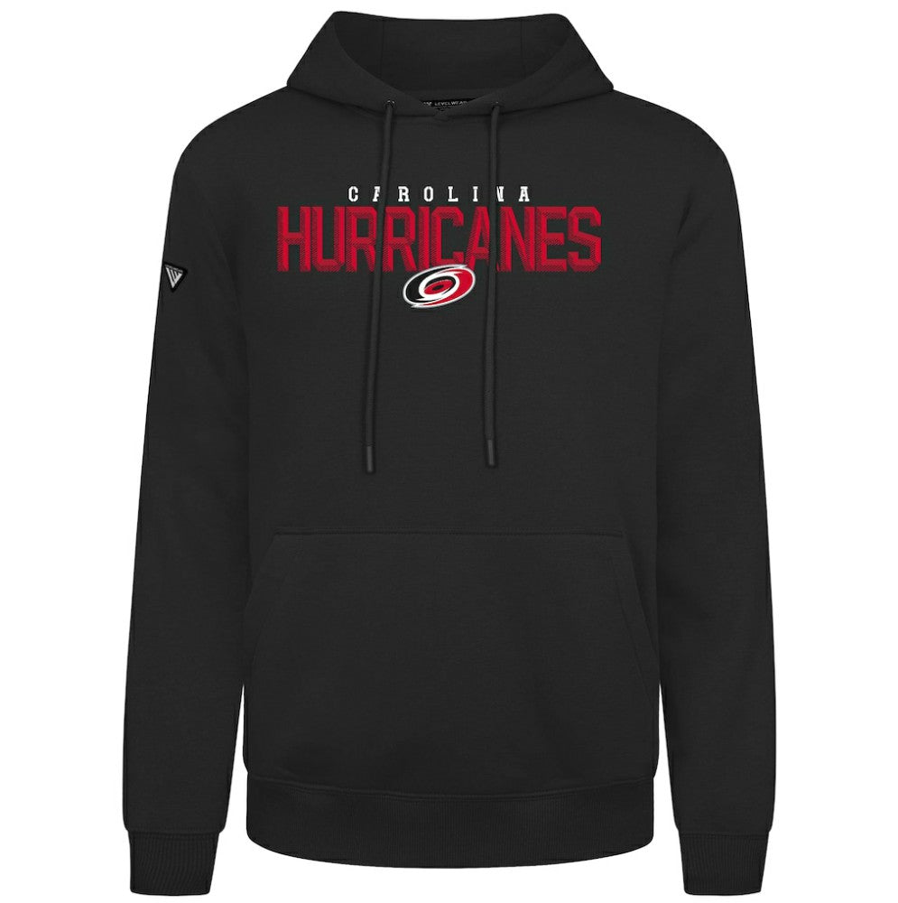Carolina Hurricanes Levelwear Podium Carve Pullover Hoodie Black