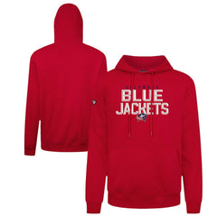 Columbus Blue Jackets Levelwear Podium Carve Pullover Hoodie Red