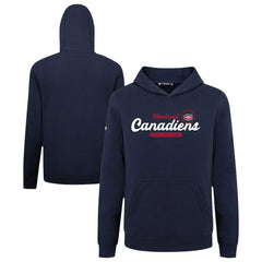 Montreal Canadiens Levelwear Youth Podium Monument Pullover Hoodie Navy