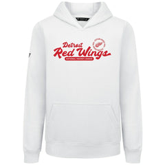 Detroit Red Wings Levelwear Youth Podium Monument Pullover Hoodie White