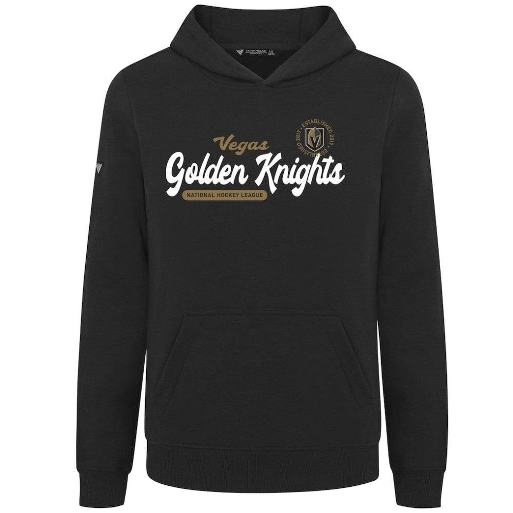 Vegas Golden Knights Levelwear Youth Podium Monument Pullover Hoodie Black