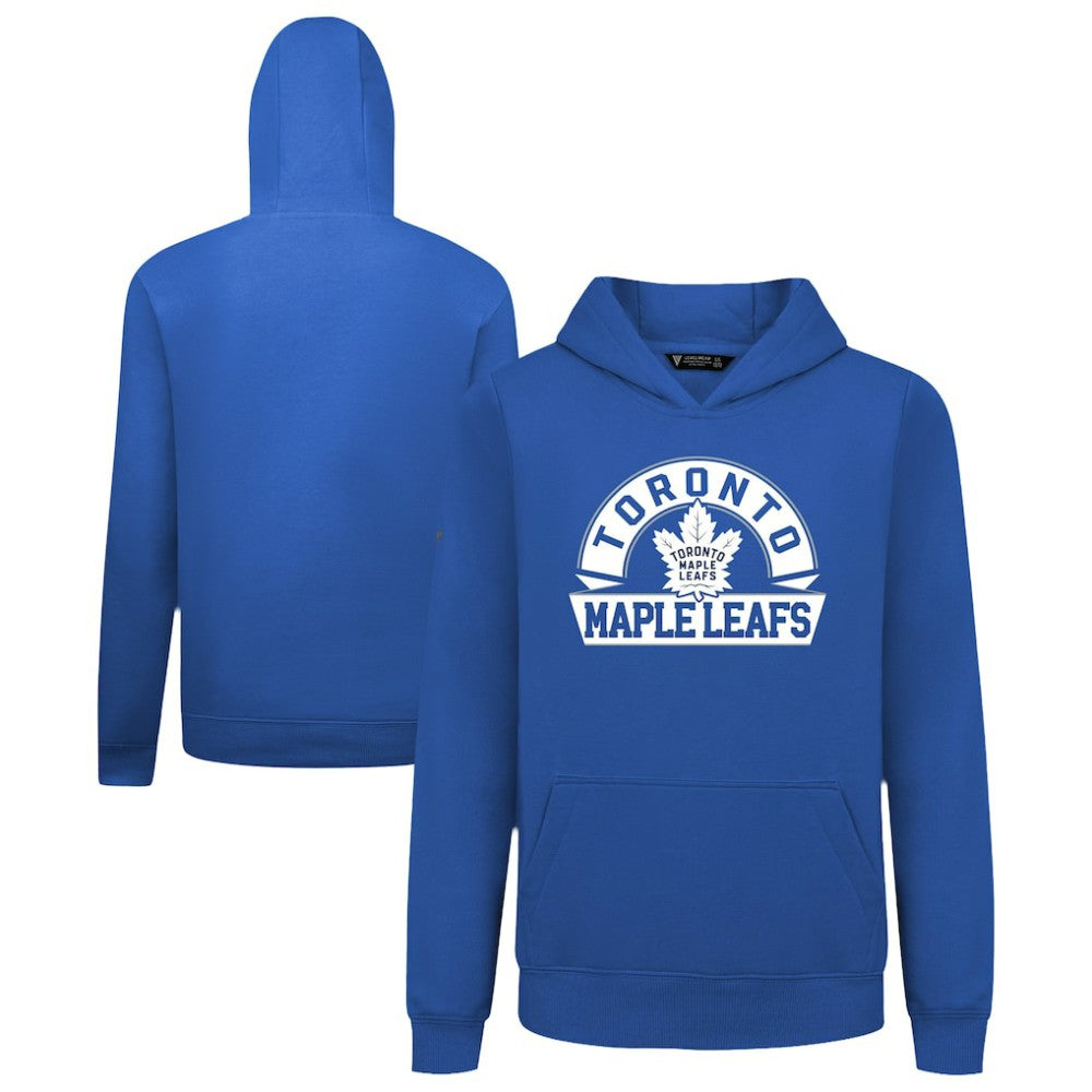 Toronto Maple Leafs Levelwear Youth Podium Banner Arch Pullover Hoodie Royal