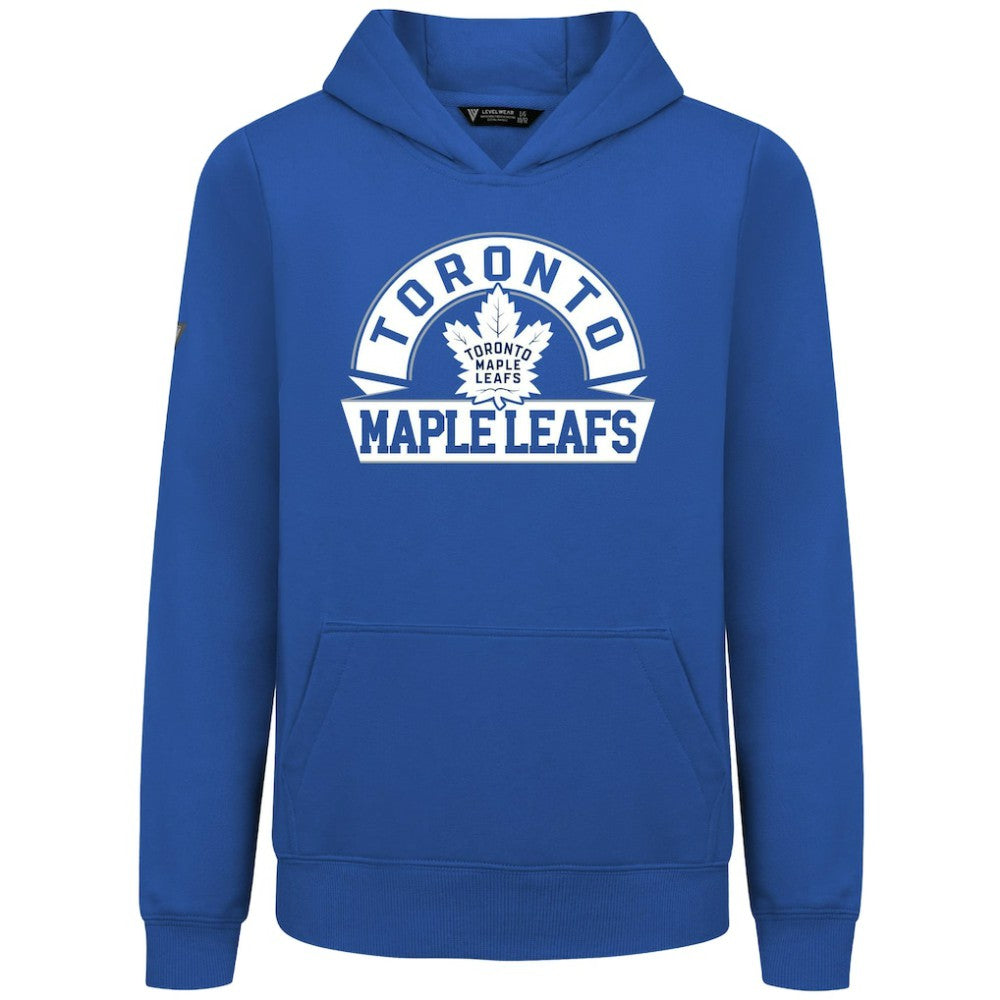 Toronto Maple Leafs Levelwear Youth Podium Banner Arch Pullover Hoodie Royal