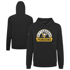 Pittsburgh Penguins Levelwear Youth Podium Banner Arch Pullover Hoodie Black