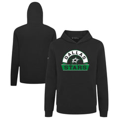 Dallas Stars Levelwear Youth Podium Banner Arch Pullover Hoodie Black
