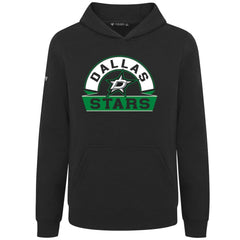 Dallas Stars Levelwear Youth Podium Banner Arch Pullover Hoodie Black