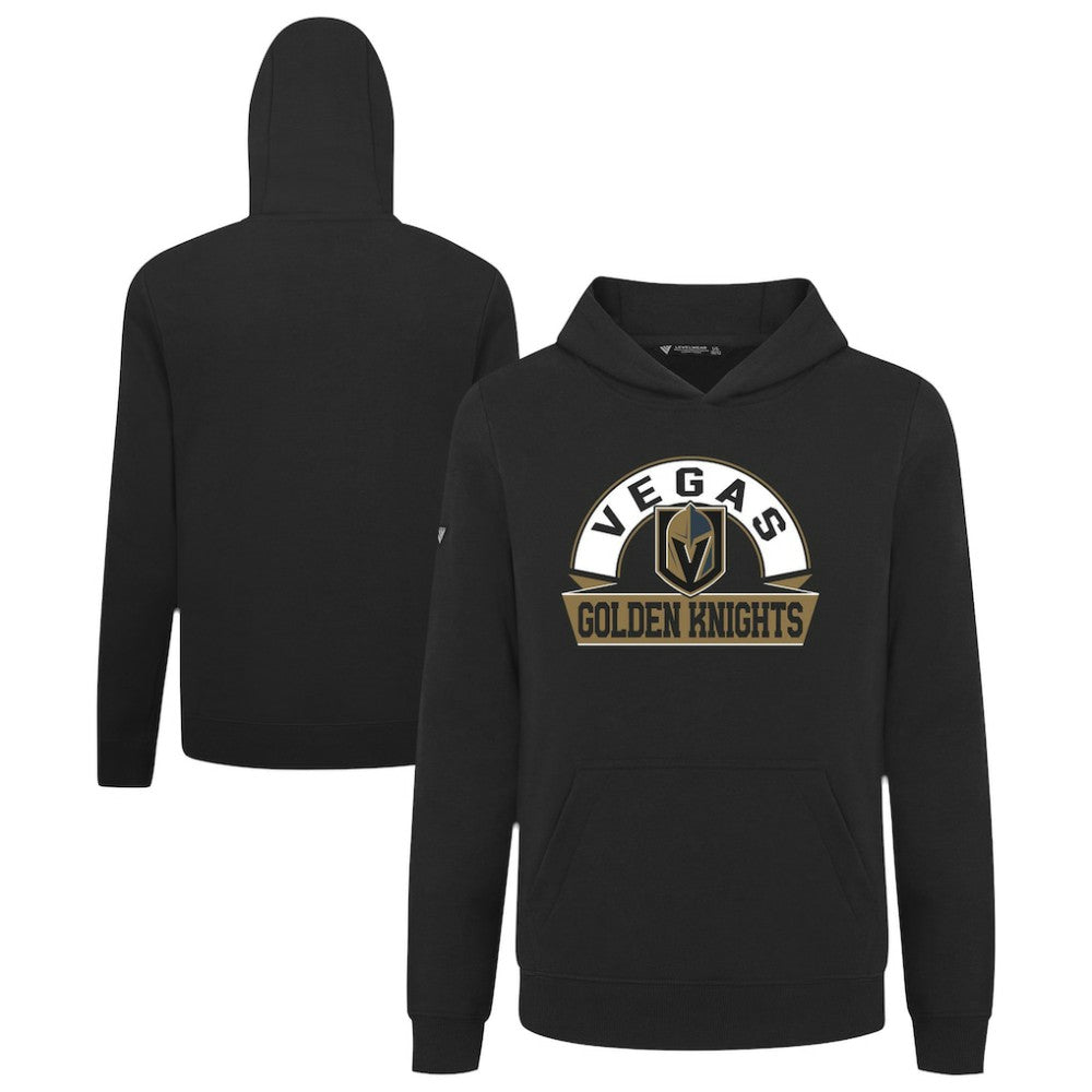 Vegas Golden Knights Levelwear Youth Podium Banner Arch Pullover Hoodie Black
