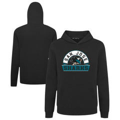 San Jose Sharks Levelwear Youth Podium Banner Arch Pullover Hoodie Black