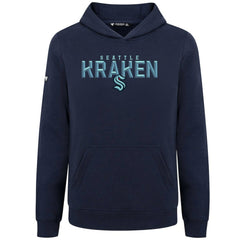 Seattle Kraken Levelwear Youth Podium Carve Pullover Hoodie Navy