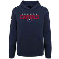 Washington Capitals Levelwear Youth Podium Carve Pullover Hoodie Navy