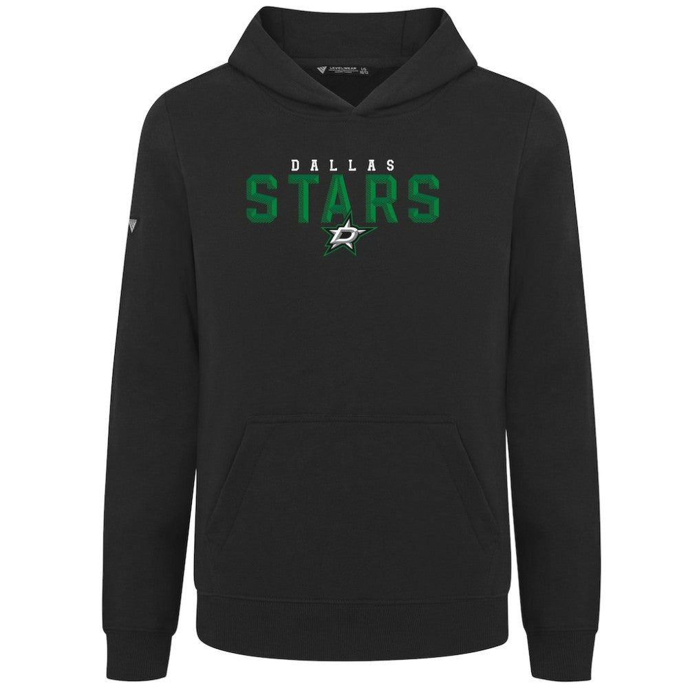 Dallas Stars Levelwear Youth Podium Carve Pullover Hoodie Black
