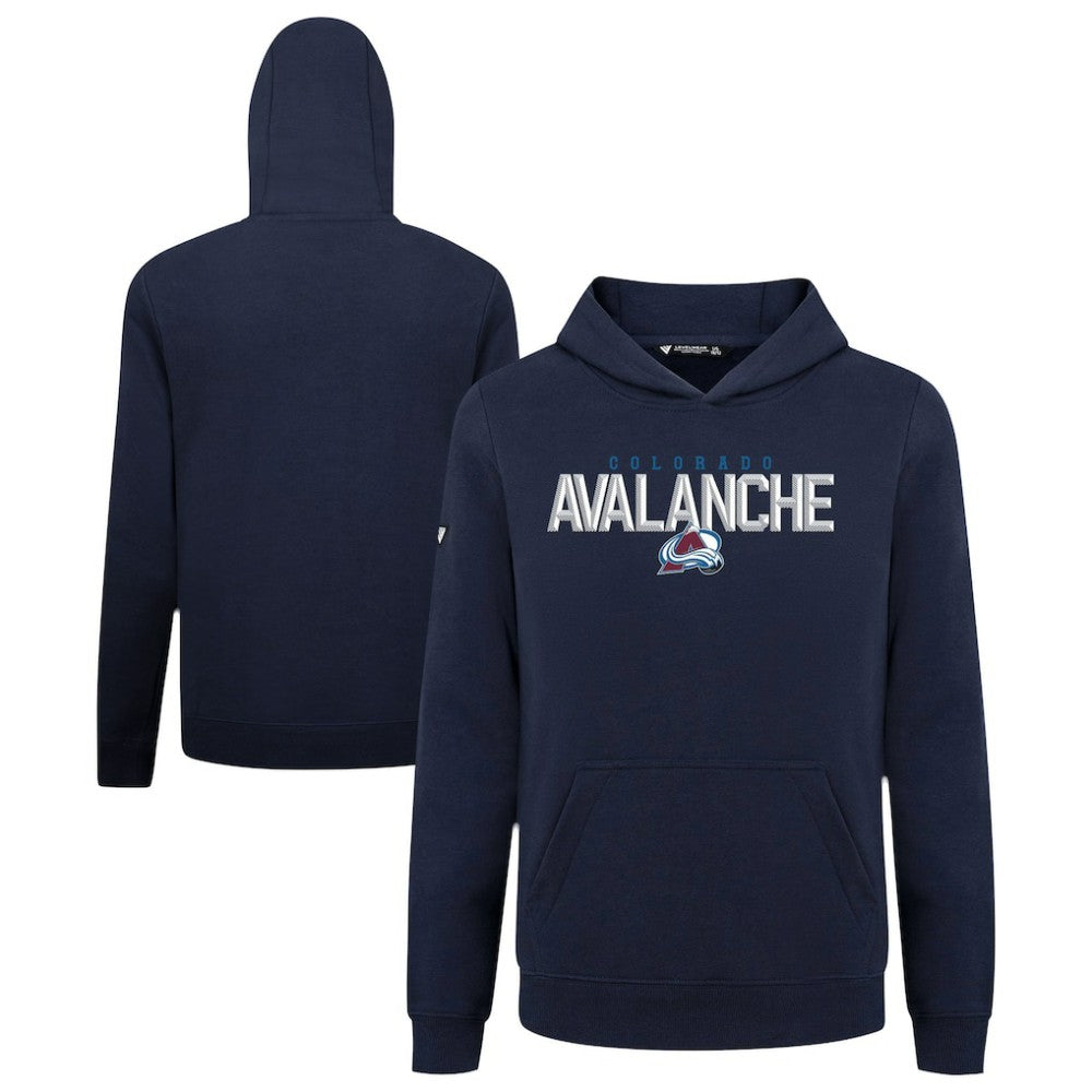 Colorado Avalanche Levelwear Youth Podium Carve Pullover Hoodie Navy
