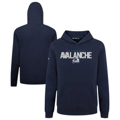 Colorado Avalanche Levelwear Youth Podium Carve Pullover Hoodie Navy