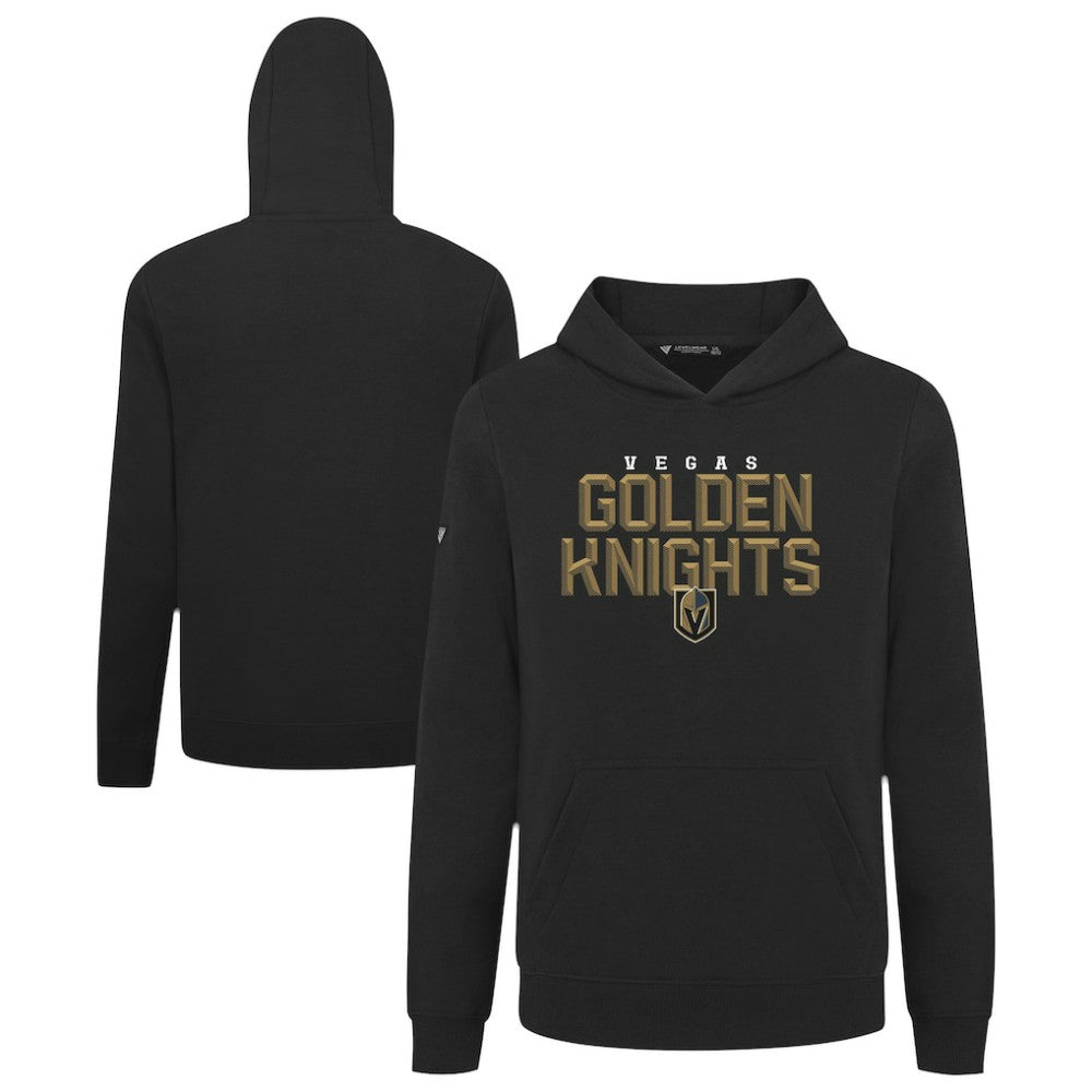 Vegas Golden Knights Levelwear Youth Podium Carve Pullover Hoodie Black